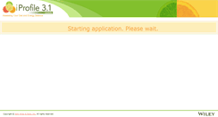 Desktop Screenshot of iprofile.wiley.com