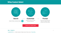 Desktop Screenshot of customselect.wiley.com