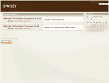 Tablet Screenshot of moodle.wiley.com